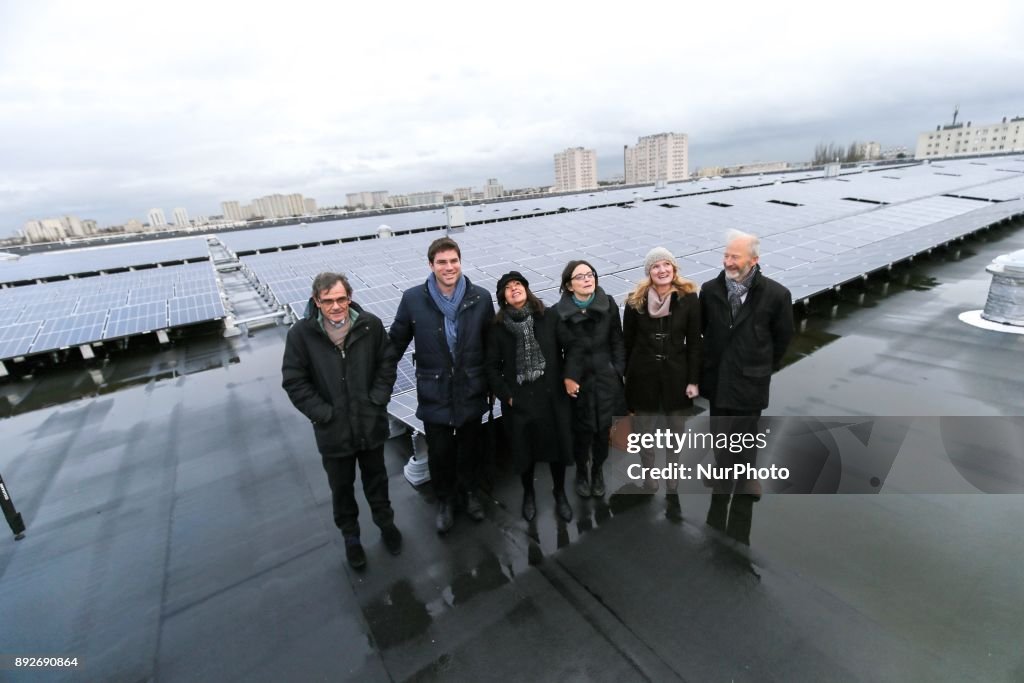 Inauguration of the largest rooftop photovoltaic power station of the region Ile-de-France