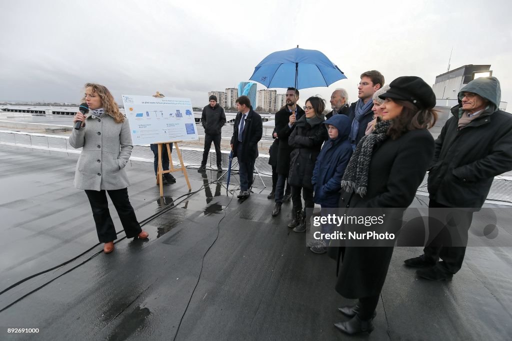 Inauguration of the largest rooftop photovoltaic power station of the region Ile-de-France