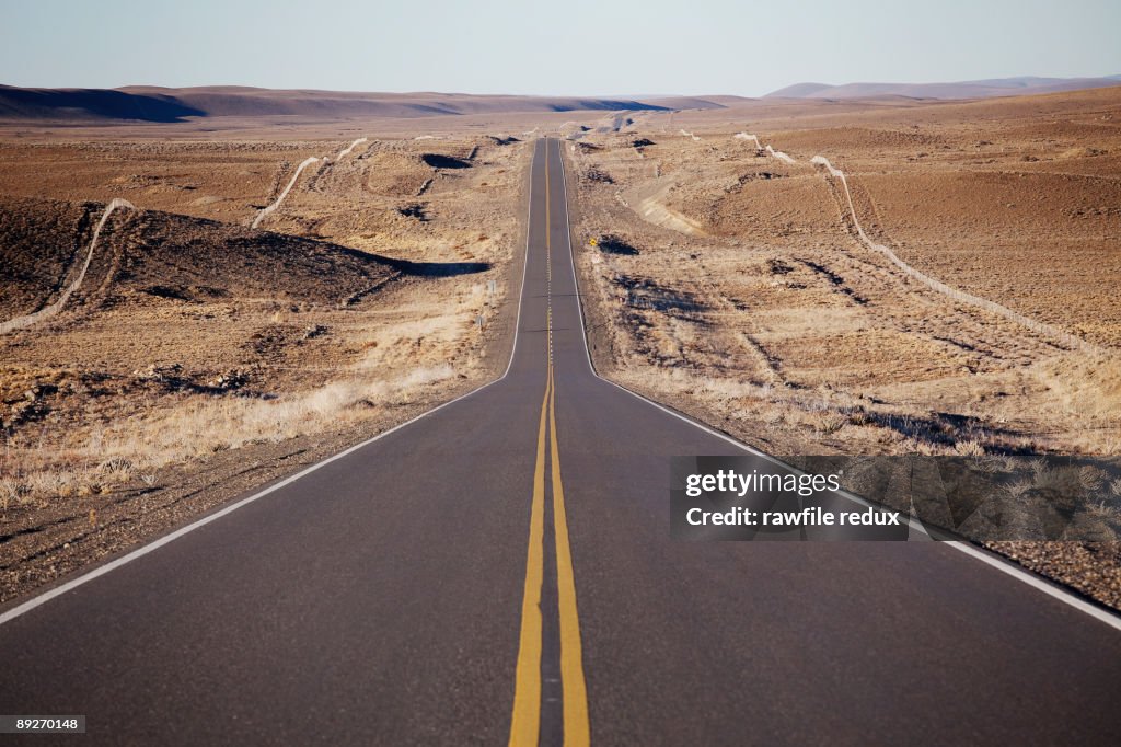Long straight road