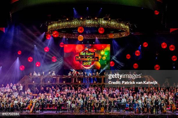 Queen Maxima of The Netherlands attends the Christmas gala concert for the best school band on December 14, 2017 in Rotterdam, Netherlands.