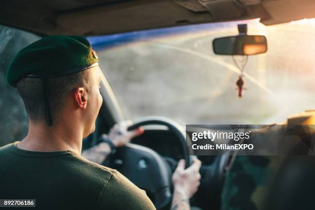 soldiers leaving the front - inner courage stock pictures, royalty-free photos & images