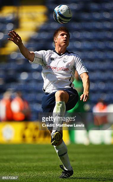 Neil Mellor of Preston North End in action during the Pre Season Friendly match between Preston North End and Stoke City at Deepdale on July 25, 2009...