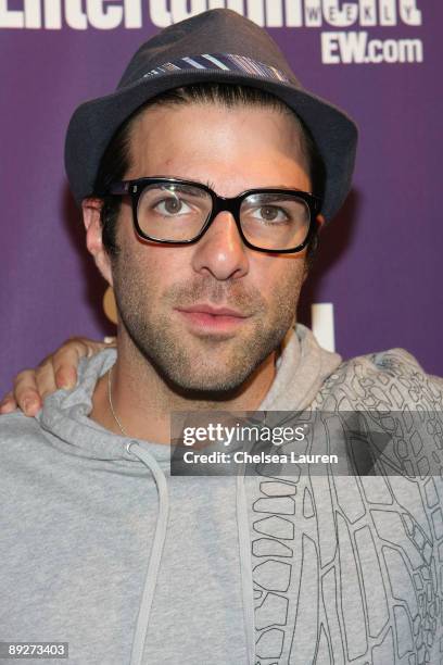 Actor Zachary Quinto attends the Entertainment Weekly and Syfy party celebrating Comic-Con at Hotel Solamar on July 25, 2009 in San Diego, California.