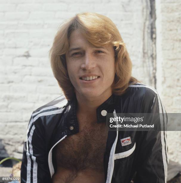 British singer Andy Gibb , circa 1980.