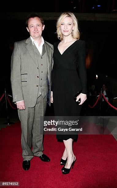 Actress Cate Blanchett and husband Andrew Upton arrive at the 2009 Helpmann Awards Sydney Opera House on July 27, 2009 in Sydney, Australia.