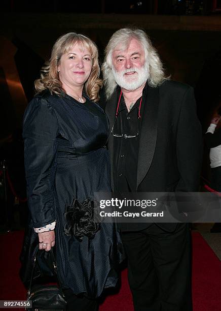 Amanda Pellman and Brian Cadd arrive at the 2009 Helpmann Awards Sydney Opera House on July 27, 2009 in Sydney, Australia.