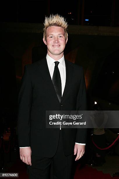 Eddie Perfect from the Shane Warne Musical arrives at the 2009 Helpmann Awards Sydney Opera House on July 27, 2009 in Sydney, Australia.