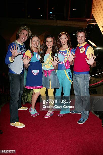 The new Hi Five Group arrive at the 2009 Helpmann Awards Sydney Opera House on July 27, 2009 in Sydney, Australia.