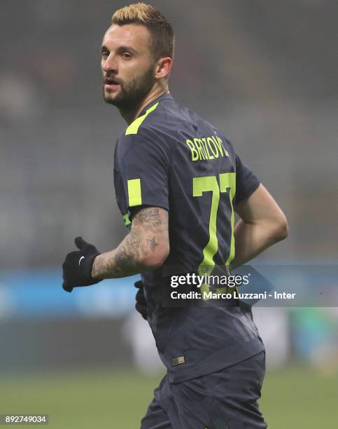 Marcelo Brozovic of FC Internazionale looks on during the TIM Cup match between FC Internazionale and Pordenone at Stadio Giuseppe Meazza on December...