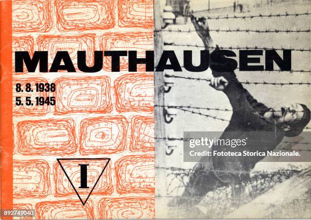 Cover of small catalog/museum guide of the extermination camp of Mauthausen - . Austria, approx. 1949.