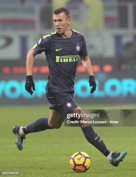 Ivan Perisic of FC Internazionale in action during the TIM Cup match between FC Internazionale and Pordenone at Stadio Giuseppe Meazza on December...