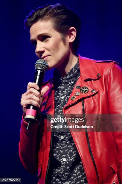 Comedian Cameron Esposito perform onstage at The Fonda Theatre on December 13, 2017 in Los Angeles, California.