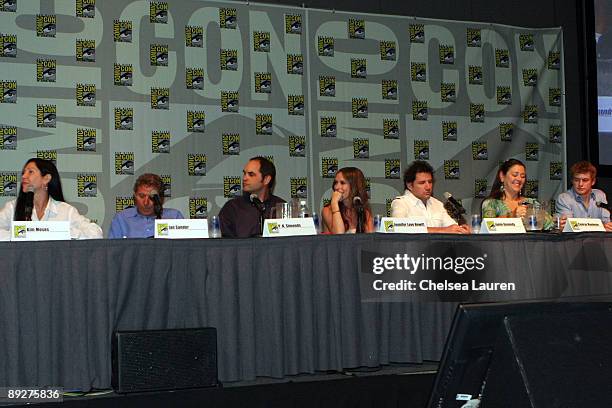 Director Kim Moses, director Ian Sander, writer P.K. Simonds, actress Jennifer Love Hewitt, actor Jamie Kennedy, actress Camryn Manheim and actor...