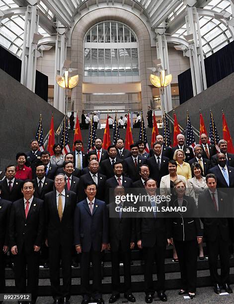 Treasury Secretary Timothy Geithner and US Secretary of State Hillary Rodham Clinton , Chinese vice premier Wang Qishan and Chinese State Councilor...