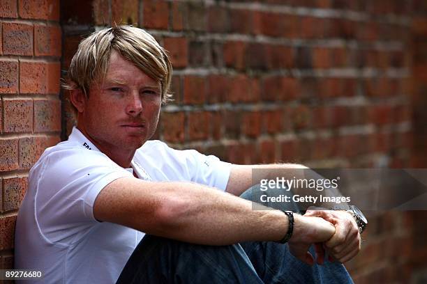 England International Ian Bell who was starter of the Betfair Stakes horse race between Phil Tufnell and Jason Gillespie as part of the Betfair...