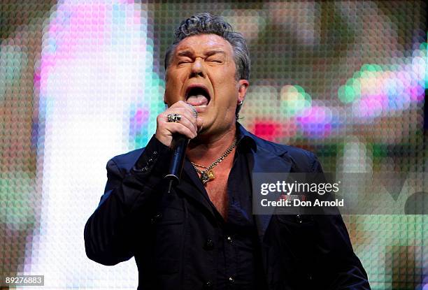 Singer Jimmy Barnes performs with Skyhooks during the 2009 Helpmann Awards at the Sydney Opera House on July 27, 2009 in Sydney, Australia.