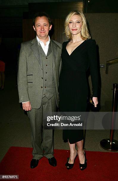 Andrew Upton and Cate Blanchett arrives for the 2009 Helpmann Awards at the Sydney Opera House on July 27, 2009 in Sydney, Australia.