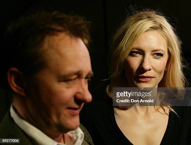 Andrew Upton and Cate Blanchett arrive for the 2009 Helpmann Awards at the Sydney Opera House on July 27, 2009 in Sydney, Australia.