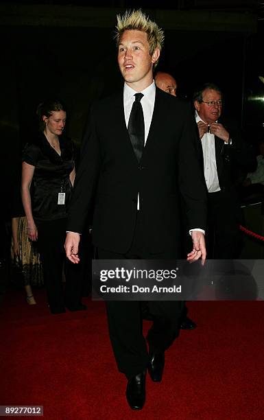 Eddie Perfect arrives for the 2009 Helpmann Awards at the Sydney Opera House on July 27, 2009 in Sydney, Australia.