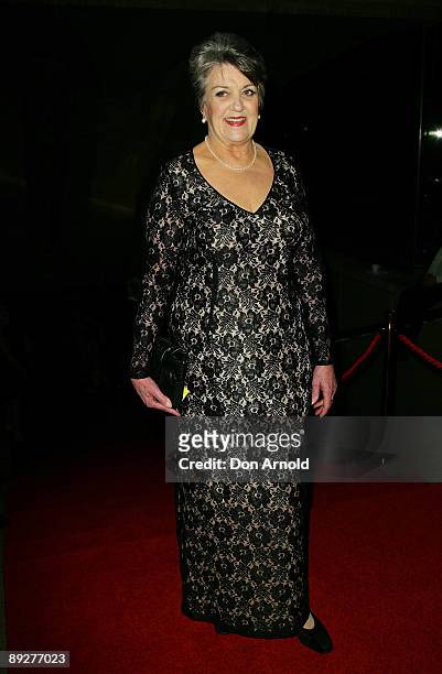 Maggie Kirkpatrick arrives for the 2009 Helpmann Awards at the Sydney Opera House on July 27, 2009 in Sydney, Australia.