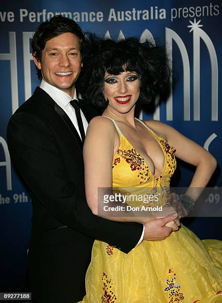 Singer Rob Mills and Meow Meow pose during the 2009 Helpmann Awards at the Sydney Opera House on July 27, 2009 in Sydney, Australia.