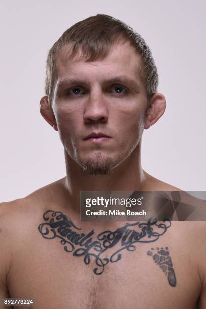 Jason Knight poses for a portrait during a UFC photo session on December 7, 2017 in Fresno, California.