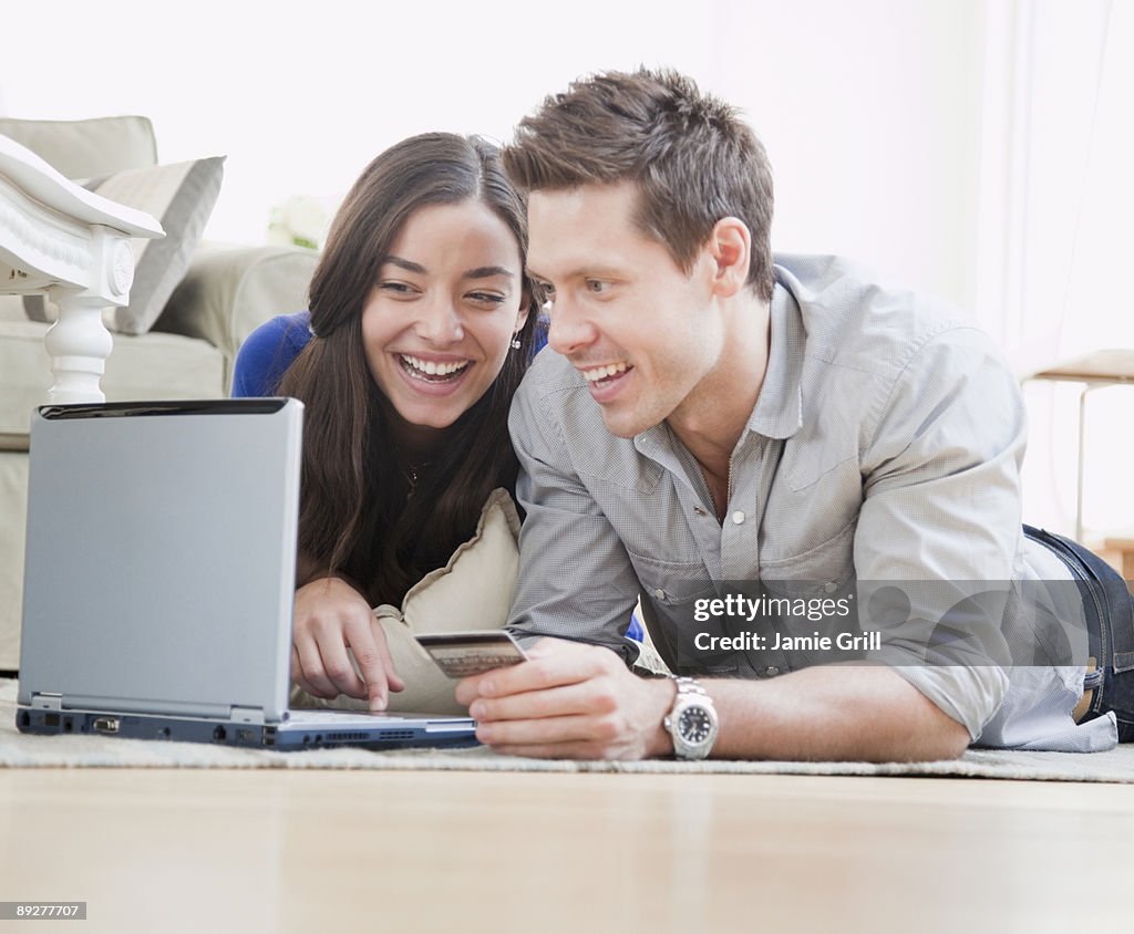 Couple on Laptop with Credit Card