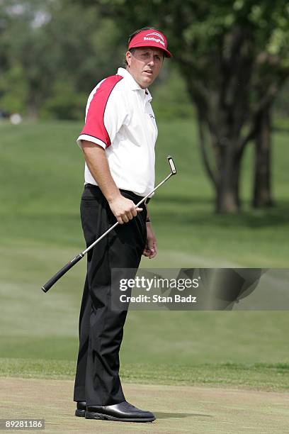 Phil Mickelson during the fourth and final round of the EDS Byron Nelson Championship held on the Tournament Players Course at TPC Four Seasons...