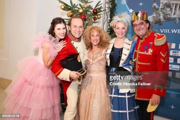 Conny Mooswalder , Reinwald Kranner , Sandra Pires , Rita Sereinig and Axel Herrig attend the Energy for Life Christmas gala for Children at Hofburg...
