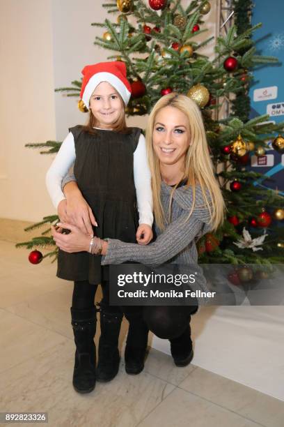 Yvonne Rueff attends with her niece the Energy for Life Christmas gala for Children at Hofburg Vienna on December 14, 2017 in Vienna, Austria.
