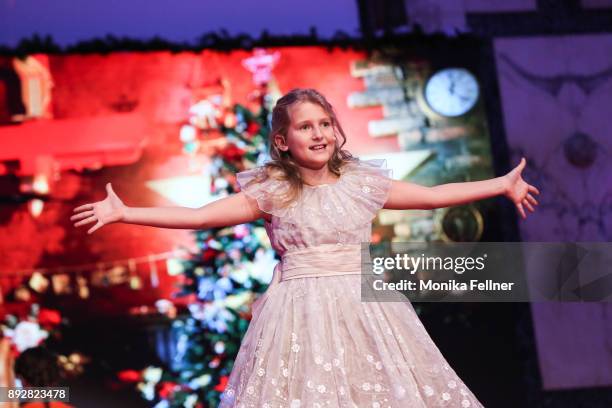 Ina Hofer performs at the Energy for Life Christmas gala for Children at Hofburg Vienna on December 14, 2017 in Vienna, Austria.