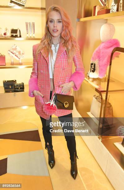 Mary Charteris attends the FENDI Sloane Street boutique opening on December 14, 2017 in London, England.