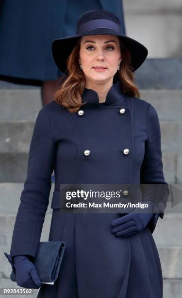 Catherine, Duchess of Cambridge attends the Grenfell Tower national memorial service at St Paul's Cathedral on December 14, 2017 in London, England....