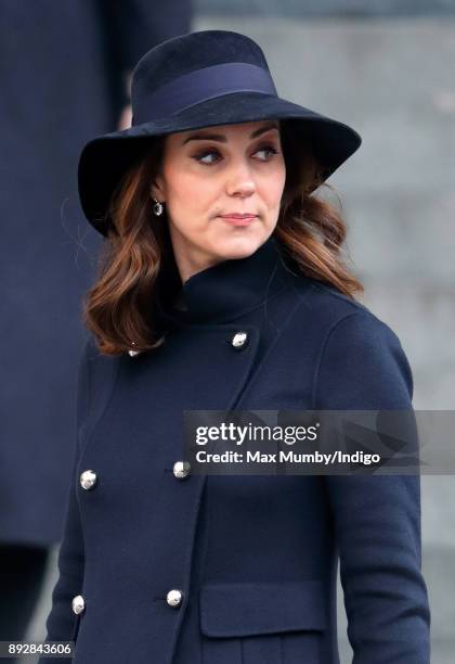 Catherine, Duchess of Cambridge attends the Grenfell Tower national memorial service at St Paul's Cathedral on December 14, 2017 in London, England....