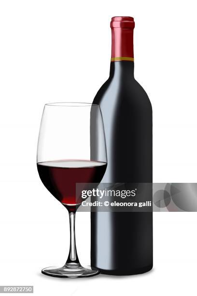 red wine - drinking glass bottle stock pictures, royalty-free photos & images