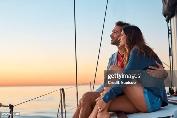 take to the seas for a life of ease - summer romance stock pictures, royalty-free photos & images