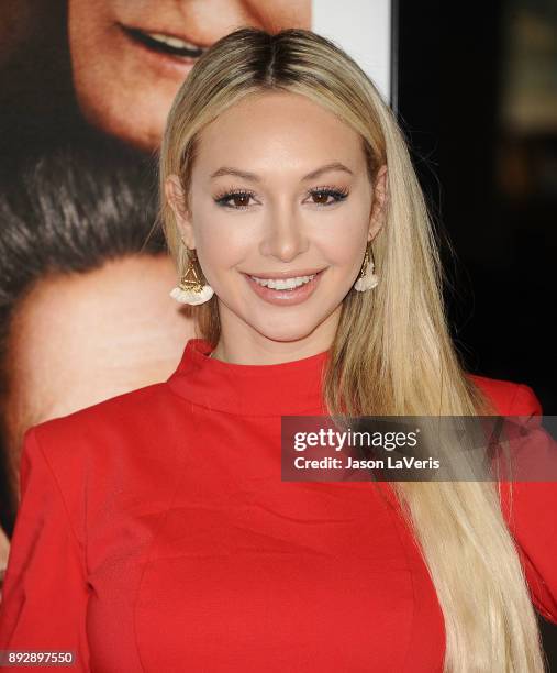 Corinne Olympios attends the premiere of "Father Figures" at TCL Chinese Theatre on December 13, 2017 in Hollywood, California.