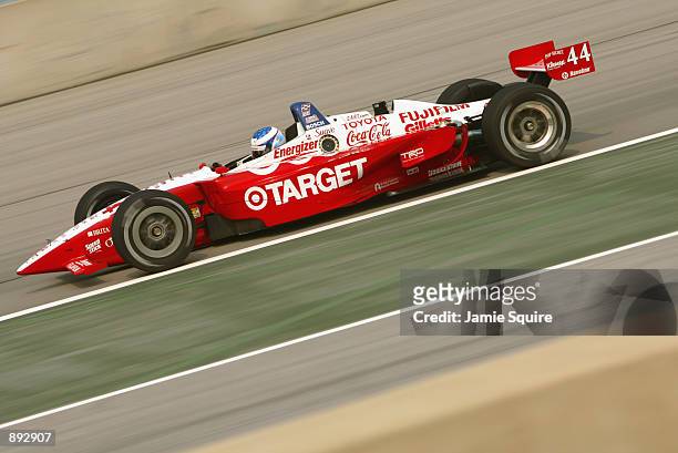 Scott Dixon driving the Target Ganassi Racing Toyota Lola during practice for the Grand Prix of Chicago round 7 of the CART FedEx Championship Series...