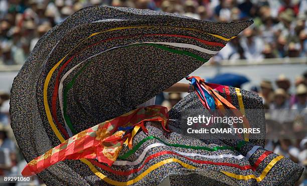 Dancer from San Pedro Ayutla performs during the Guelaguetza celebration on July 27, 2009 in Oaxaca, Mexico. The Guelaguetza is a festival held once...