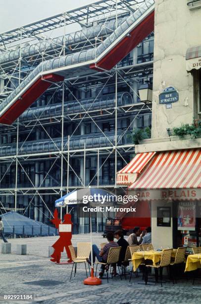 Georges Pompidou Centre, Paris, France. August 1977.