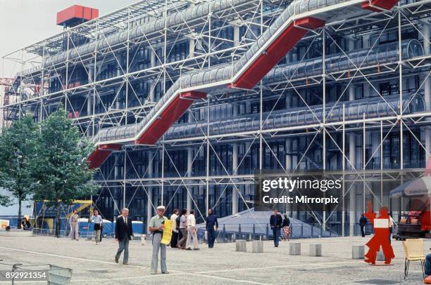 Georges Pompidou Centre, Paris, France. August 1977.