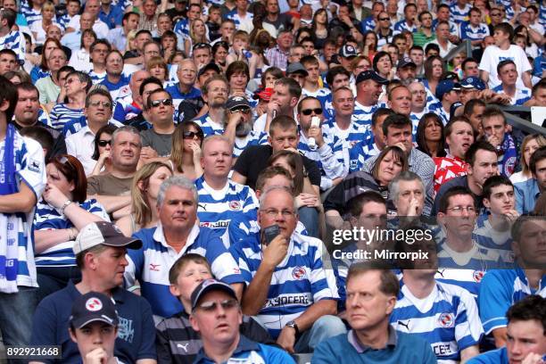 English Premier League match at Pride Park. Derby County 0 v Reading 4. Despite Reading's huge away win they are relegated to the Championship due to...