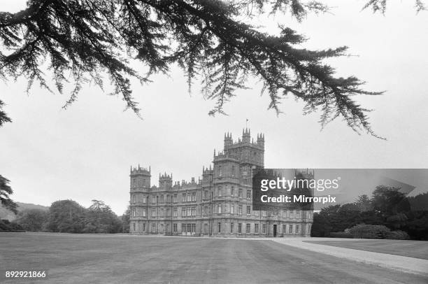 Highclere Castle country seat of the Earl of Carnarvon. Highclere, Hampshire. Circa September 1979.