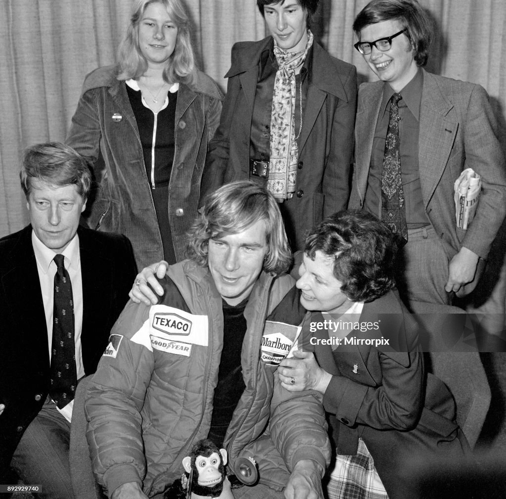 James Hunt and his family