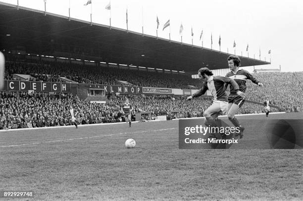 Birmingham City v Middlesbrough. Final score 1-0 to Birmingham City. FA Cup Quarter-final. Played at St Andrews Stadium, 8th March 1975.