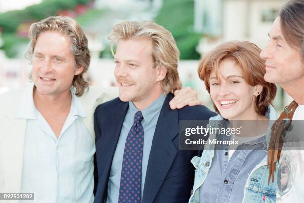Deauville American Film Festival, Deauville, France, September 1990. Our picture shows Julia Roberts and Kiefer Sutherland at the festival to promote...