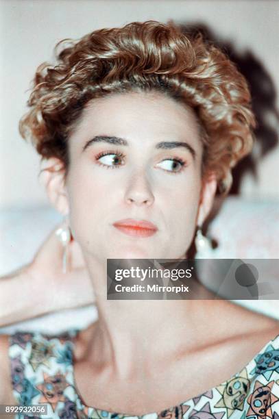 Deauville American Film Festival, Deauville, France, Tuesday 4th September 1990. Our picture shows Demi Moore, American actress, she is in France to...