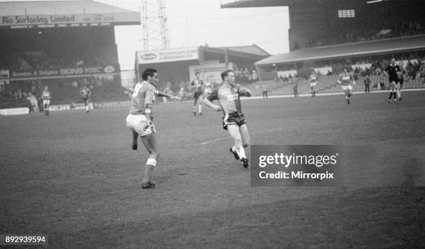 Birmingham City 1-2 Aston Villa, league division 2 match at St Andrews, Saturday 12th December 1987.