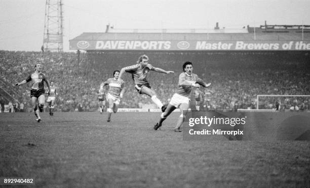 Birmingham City 1-2 Aston Villa, league division 2 match at St Andrews, Saturday 12th December 1987.