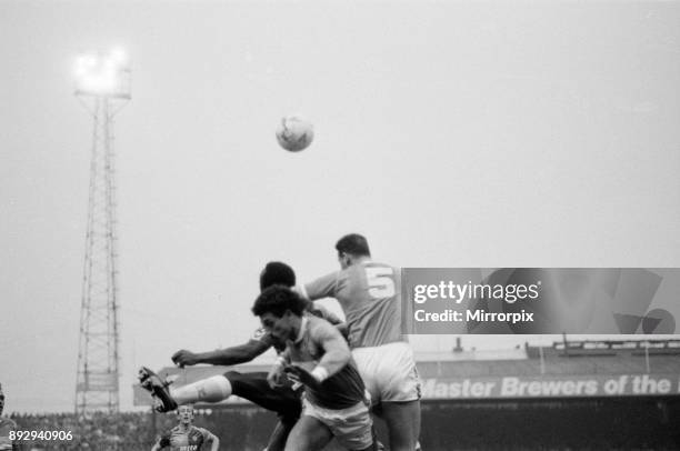 Birmingham City 1-2 Aston Villa, league division 2 match at St Andrews, Saturday 12th December 1987.